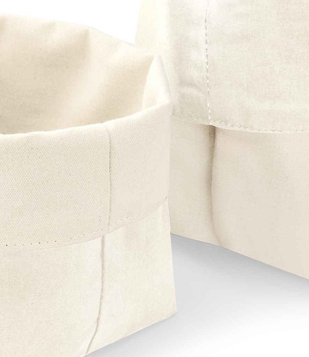 [W572 NAT] Westford Mill Reversible Canvas Organiser