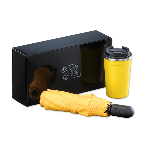 Traveller Set: thermal mug nordic 350 ml & full automatic umbrella