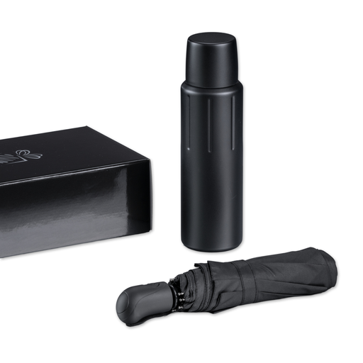 Scandic Set I: vacuum thermos & automatic umbrella
