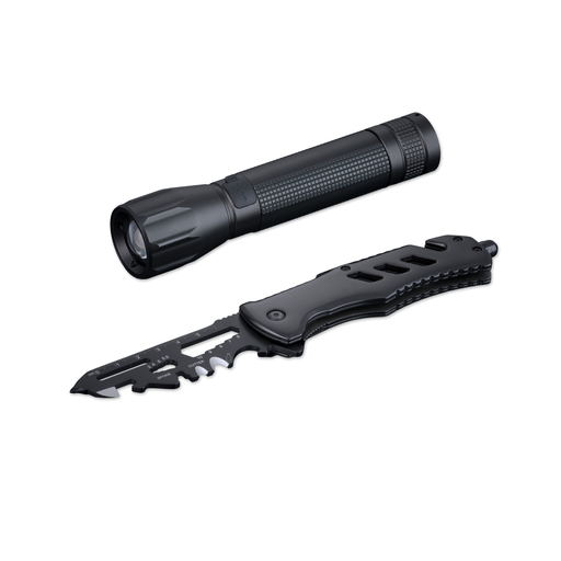 [MK05T-BL/MT06-BL] Optima Rescue Set: emergency tool & large flashlight