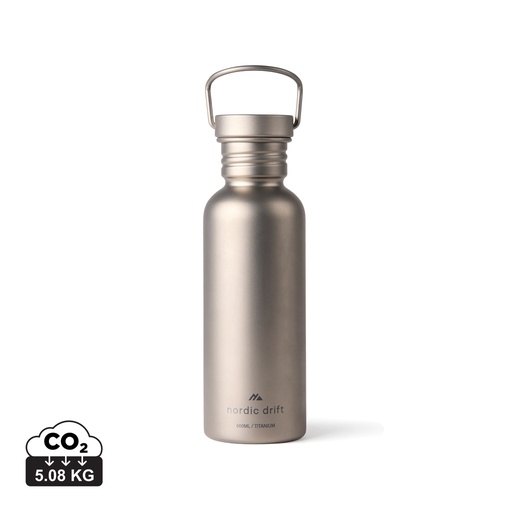 [ND340.0002] Nordic Drift Trail Ultra Light Titanium 600ml Water Bottle