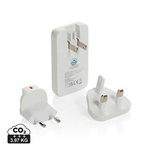 [P301.3303] Fluxo RCS 65W flat GAN charger with universal connectors