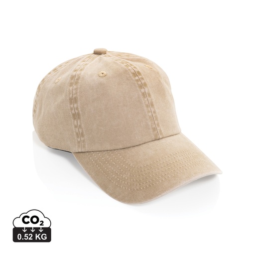 BEAU AWARE™ Washed 6 panel 270gsm cotton twill cap
