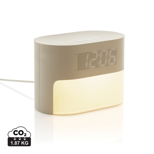 [P457.0019] LumaRise RCS recycled plastic white noise alarm clock