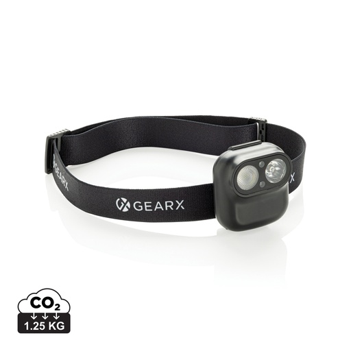 [P518.0501] Gear X RCS rPlastic head torch with motion sensor