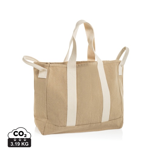 BEAU AWARE™ Beach bag 400gsm recycled canvas, with side hand