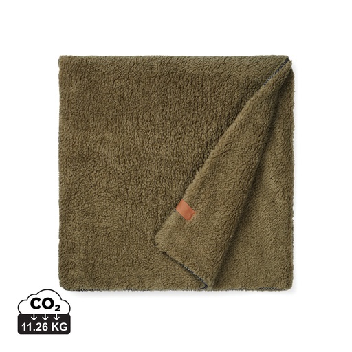 [V404027] VINGA Maine GRS recycled double pile blanket
