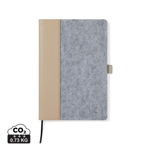 [V773012] VINGA Albon GRS recycled felt notebook