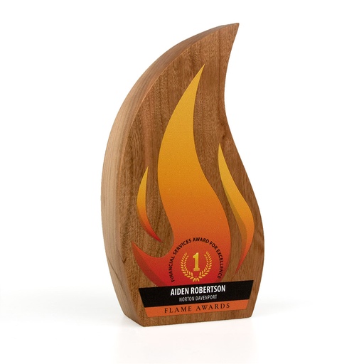 Real Wood Flame Award 70mm x 125mm