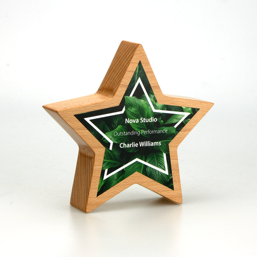 Wood Star Award 168mm x 160mm