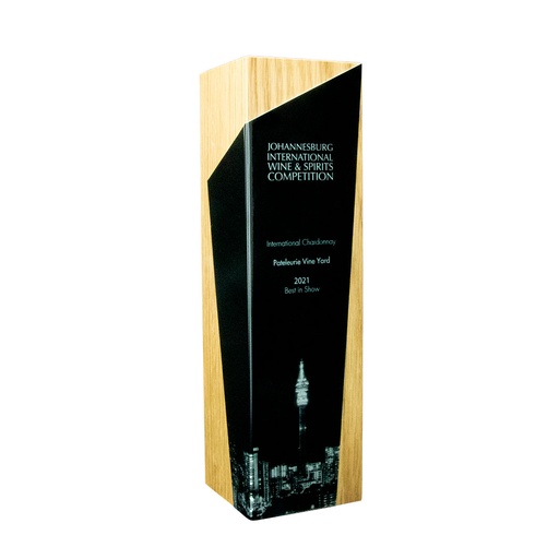 Large Column With Aluminium Wrap Award 90mm x 90mm x 300mm