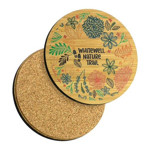 [BMB-C92R-BAMBOO] Bamboo Coaster 92mm Round