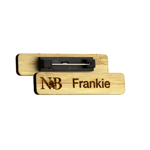 [BMB-NB6-BAMBOO] Bamboo Name Badge 64mm x 14mm