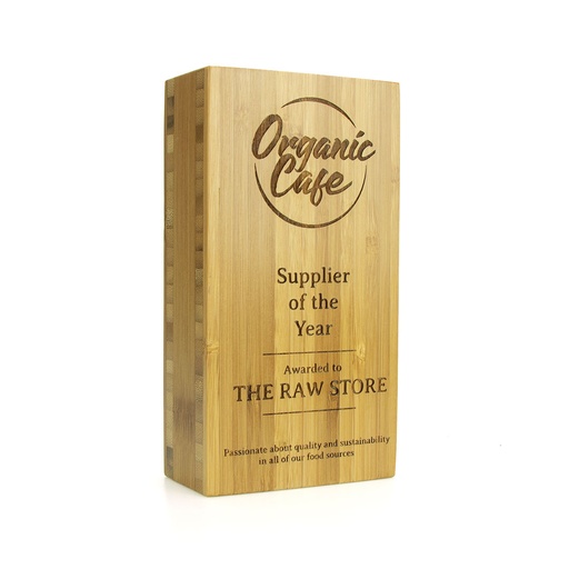 [BMB-A40-1-5-BAMBOO] Bamboo Oblong Award 40mm Thick 70mm x 125mm