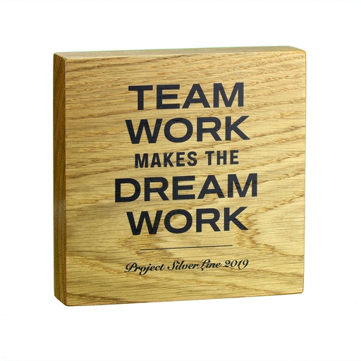 Wooden Message Block 130mm x 130mm