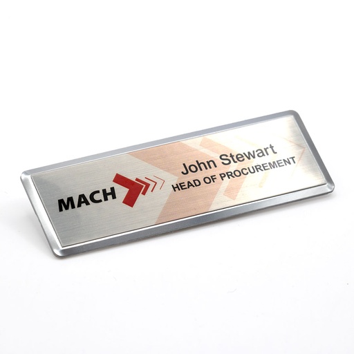 Excel Framed Name Badge 75mm x 25mm