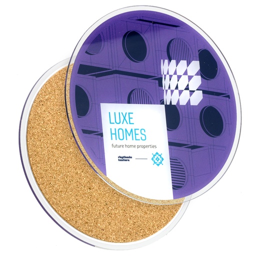 [RE-ACRC-RO-M] Recycled Acrylic Coaster Round Medium