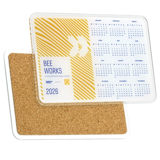 [RE-ACRC-C-L] Recycled Acrylic Coaster Calendar Large