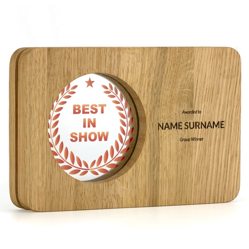 [AWA-W-2] Oak With Acrylic Window Landscape Award