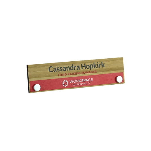 [BMB-NP-3] Bamboo Pillar Nameplate 200mm x 50mm