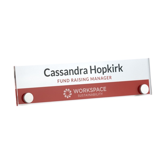 [ACR-NP-3] Acrylic Pillar Nameplate 200mm x 50mm
