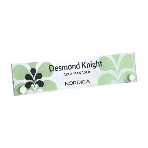 [ACR-NP-4] Acrylic Pillar Nameplate 250mm x 55mm