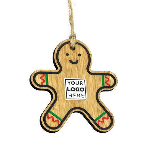 [BMB-CTO-SB4-BAMBOO] Bamboo Shaped Bauble - Gingerbread Man