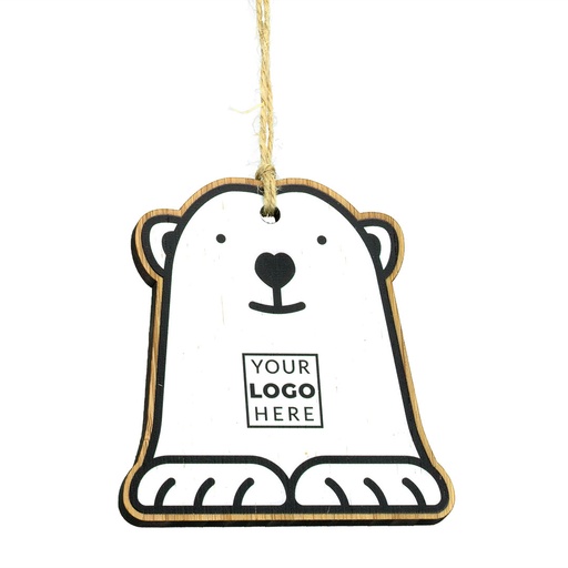 [BMB-CTO-SB5-BAMBOO] Bamboo Shaped Bauble - Polar Bear