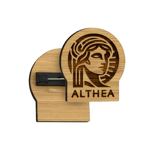 [BME-PB50-BAMBOO] Bamboo Engraved Pin Badge Upto 50x50mm