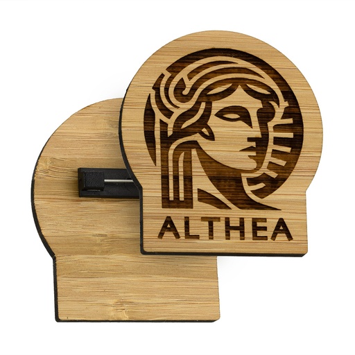[BME-PB70-BAMBOO] Bamboo Engraved Pin Badge Upto 70x70mm