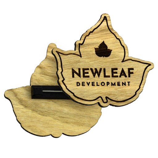 [WDE-PB70] Oak Engraved Pin Badge Upto 70x70mm