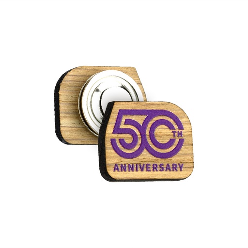 [WDP-PB25M] Oak Printed Clutch Pin Badge with Magnet Fitting Upto 25x25mm