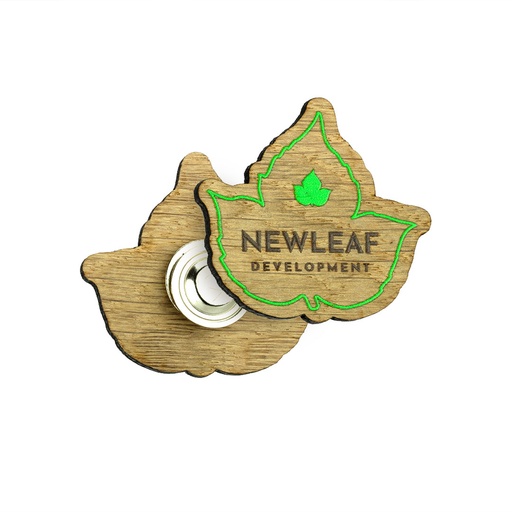 [WDP-PB50M] Oak Printed Pin Badge with Magnet Fitting Upto 50x50mm