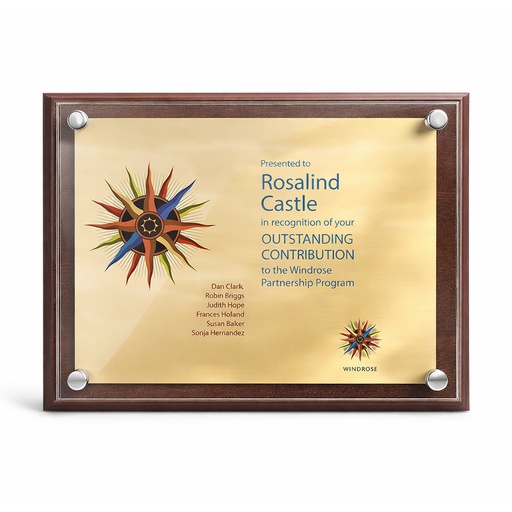 [AAPM10x8L-PA] MDF Pillar Plaque 10ins x 8ins Landscape - Print to Plate and Acrylic