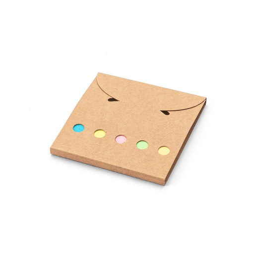 [93663-160] AINSLEY. 2-in-1 office set, made from 100% recycled paper, with 6 sticky notepads