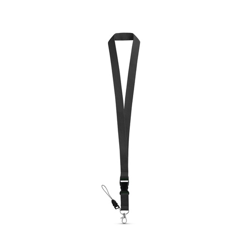 ANQUETIL. Polyester lanyard with metal carabiner