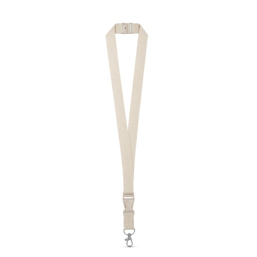 [94410-150] BALLINA. 100% cotton lanyard with metal carabiner