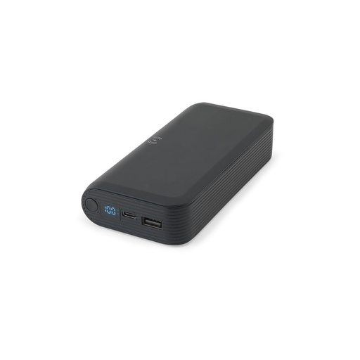 [97144-103] BECKER 20. 20.000 mAh power bank in recycled ABS (100% rABS) with 15W superfast wireless charger