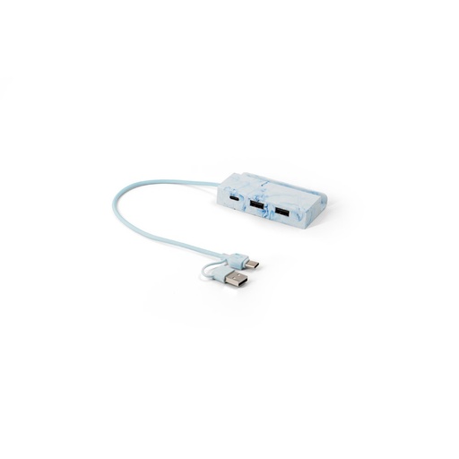[97192-100] BERNERS HUB. Recycled PET (100% rPET) hub with main inputs and outputs