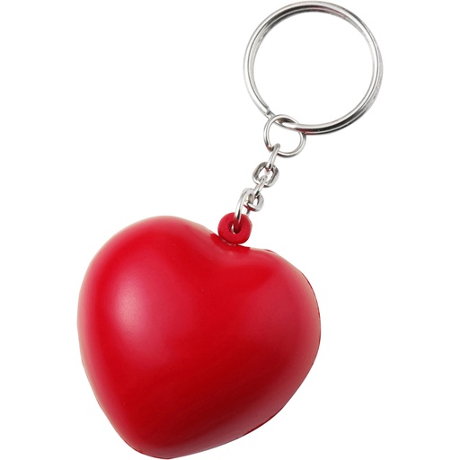 [1171-008] Anti-stress heart keyring
