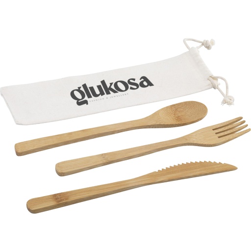 [261398-823] Bamboo cutlery set