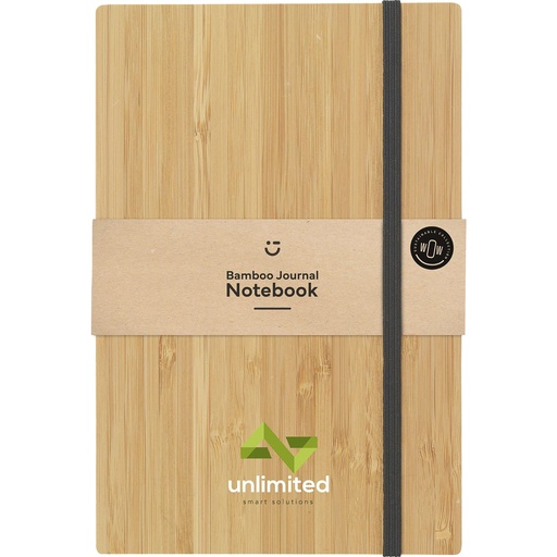 [263923-311] Bamboo notebook with naked spine (approx A5)
