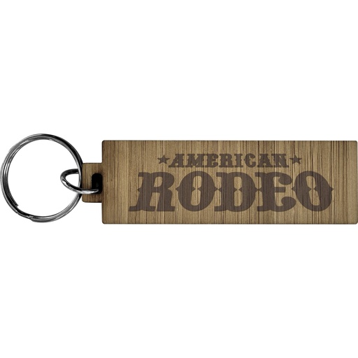 [Y320404-011] Bamboo keyring (Rectangle - Long)