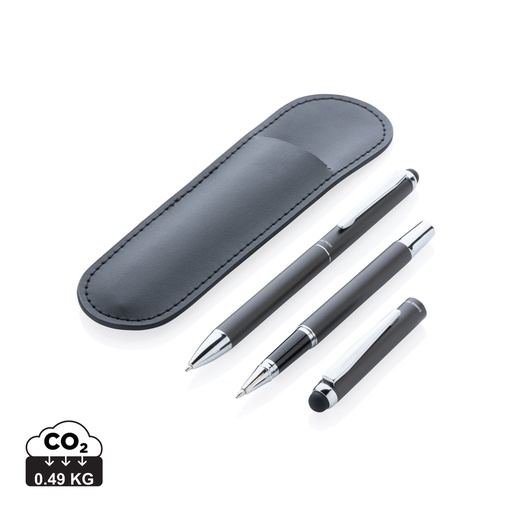 [P611.011] Swiss Peak deluxe pen set in PU pouch