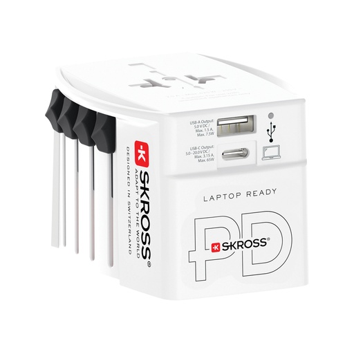 [RB1.302976] SKROSS World Travel Adapter MUV 65W PD with USB C Cable