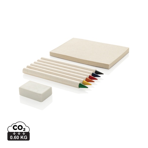 [P611.3603] Micki GRS infinity 6pc coloring pencil set with notepad