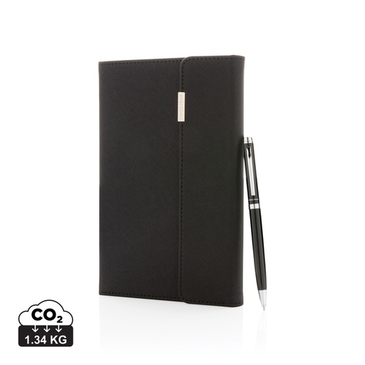 [P772.921] Swiss Peak deluxe A5 notebook and pen set