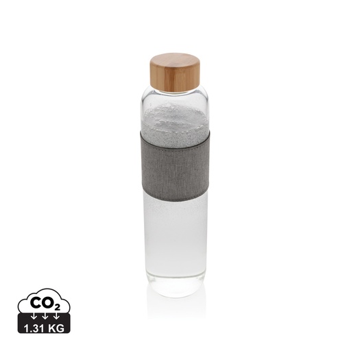 [P436.770] Impact borosilicate glass bottle with bamboo lid