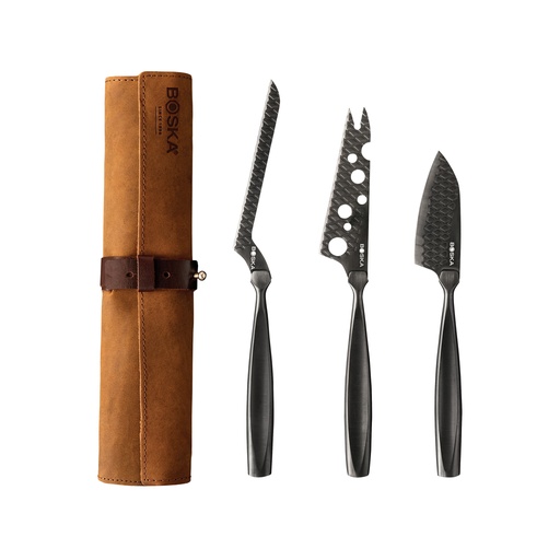 [RB307089] BOSKA Cheese Knife Set Monaco+ Black