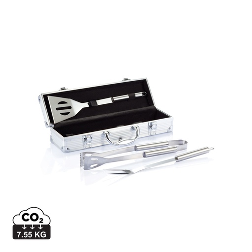 [P422.172] 3 pcs barbecue set in aluminium box